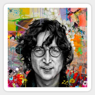 John Lennon pop art Sticker